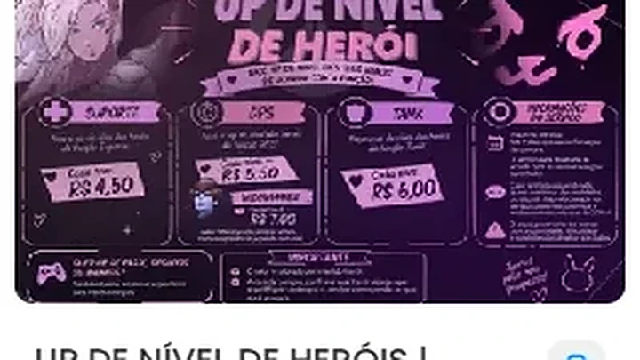 Boosting — Up de personagem e conquistas (sob demanda)